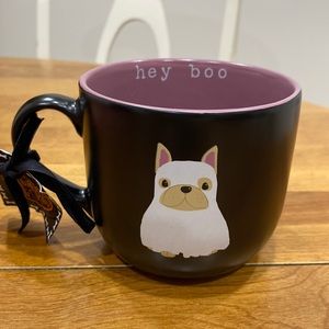 NWT.  16oz., Halloween Frenchie, ceramic mug.